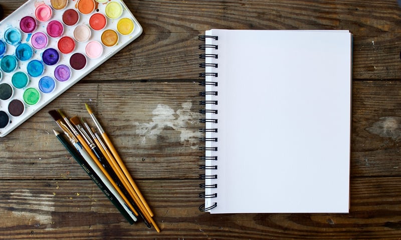 Pencil and notebook
